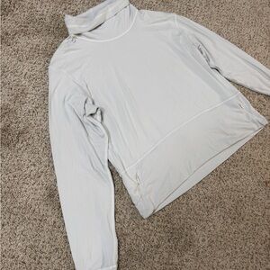 Lululemon Light Gray Turtleneck Top